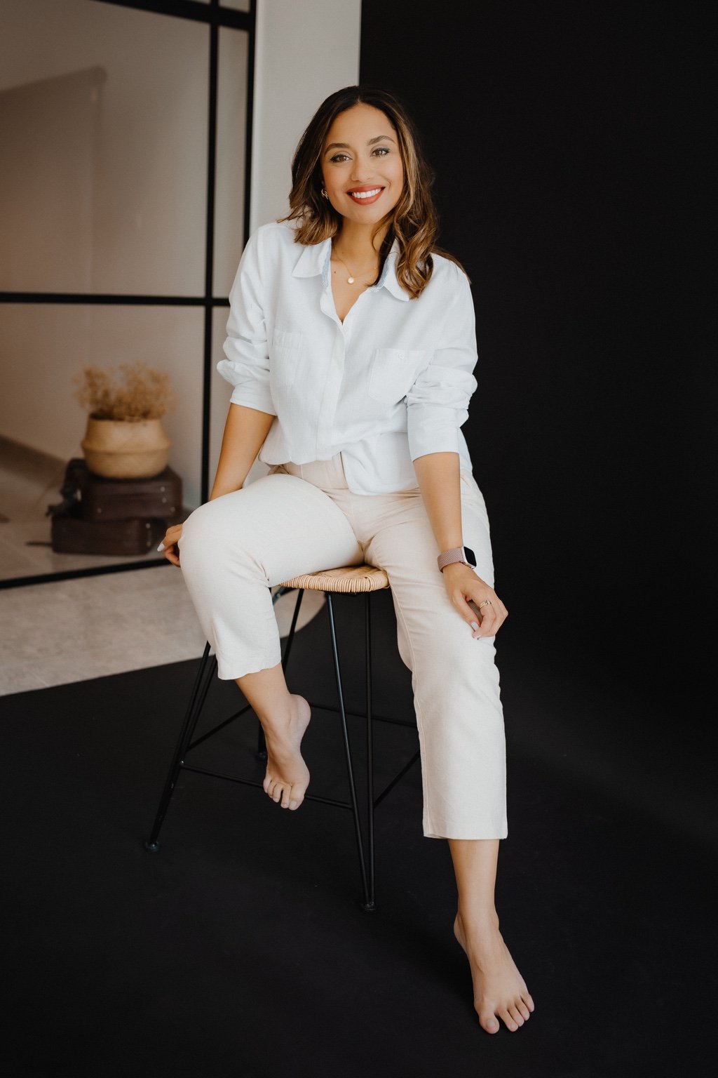 Bianca Tereza Barbosa, fundadora da Singular Interiors, a sorrir